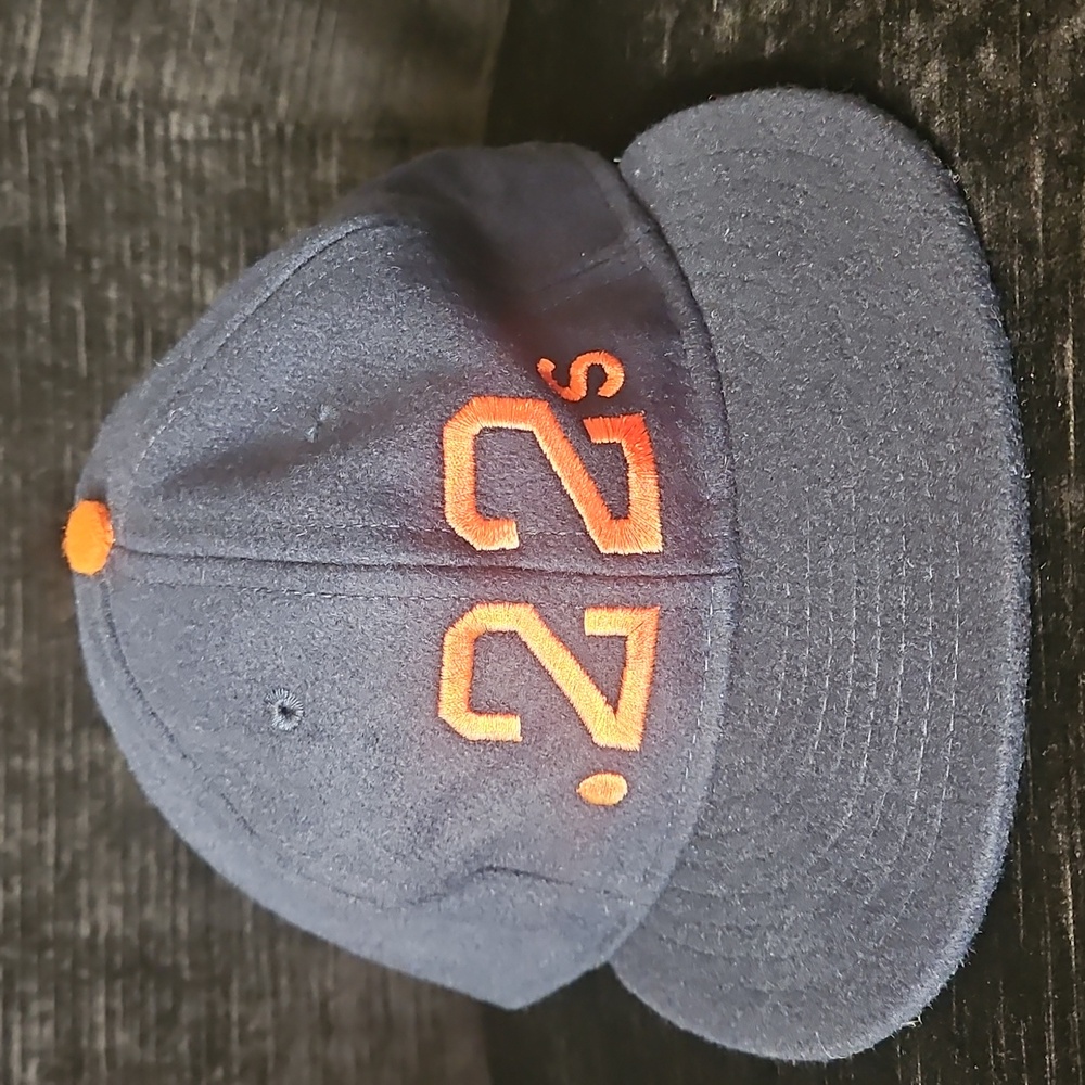 Ebbets Field Flannels “.22s” Wool Baseball Cap — Vintage Made in USA 7⅜